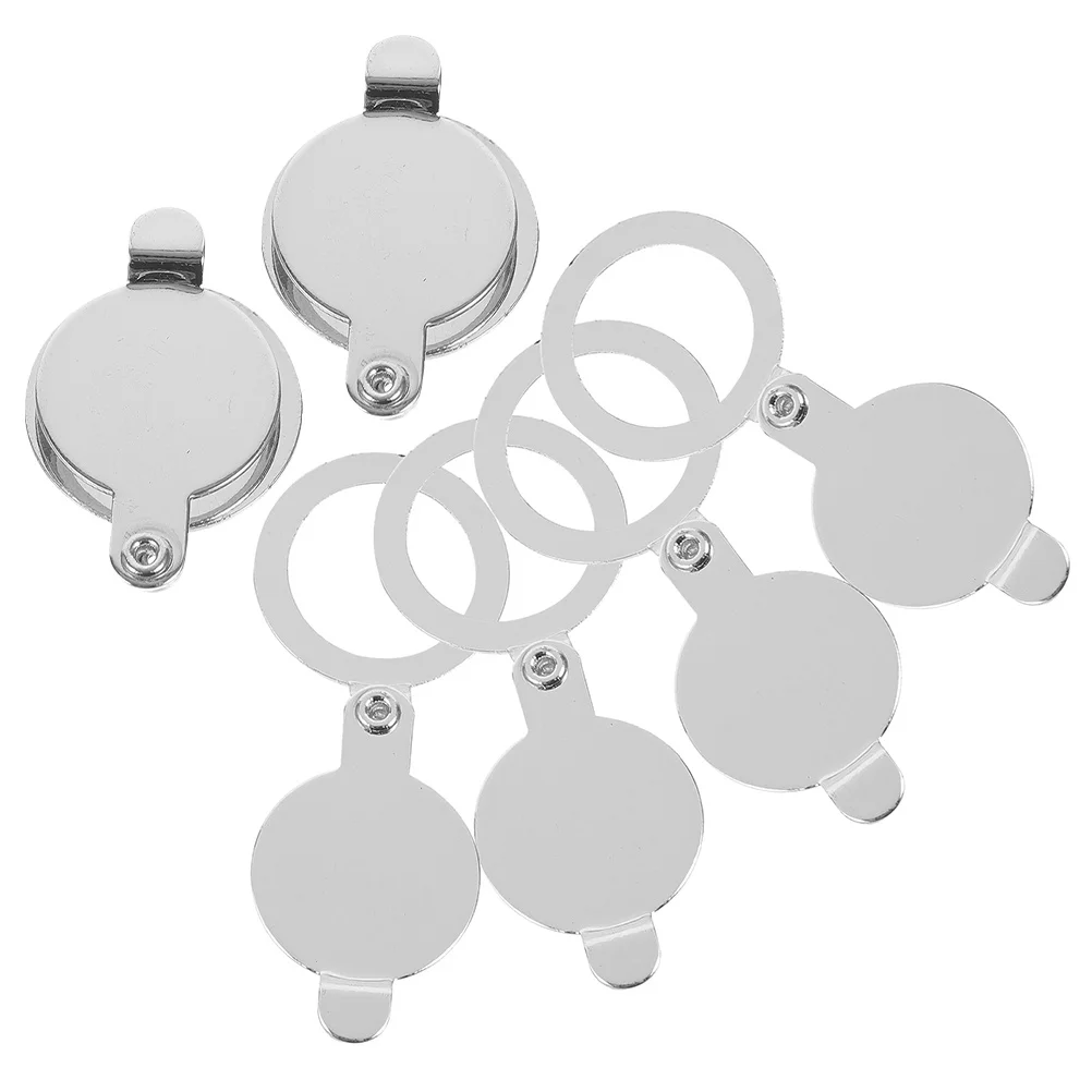 6 قطعة غطاء ثقب الباب النحاسي حامي الخصوصية لعارض الباب الأمامي للشقة ملحقات أمنية مضادة للسرقة #3