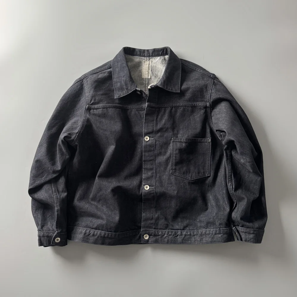 

Мужская джинсовая куртка свободного кроя с одной пуговицей, новая весенняя коллекция, повседневная, молодежная, трендовая, износостойкая