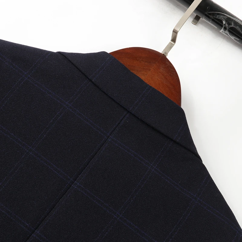 Meng シリーズ 冬 メンズ チェック柄 スーツ カジュアル ビジネス スタイル シンプル ファッショナブル メンズ ジャケット 長袖 スタンダード フィット コート