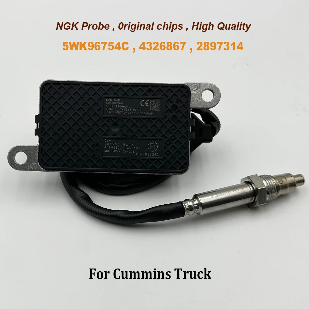 

Nox Sensor 5WK96754C 4326867 High Quality Chips For NGK Probe 5WK96754B Nitrogen Oxide Sensor For C-ummins Truck 2897314 2872949