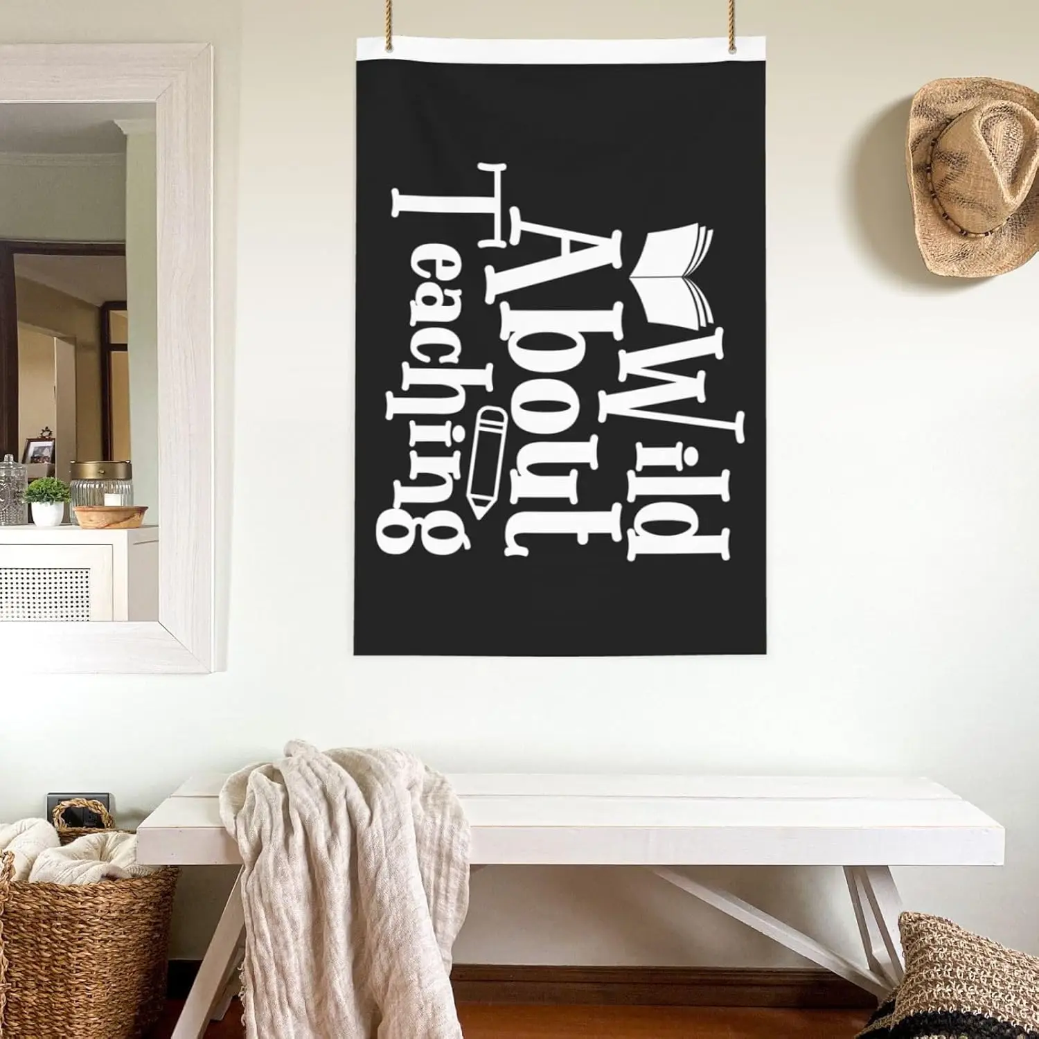 Flagicts 100% Polyester Wild About Teaching Flag