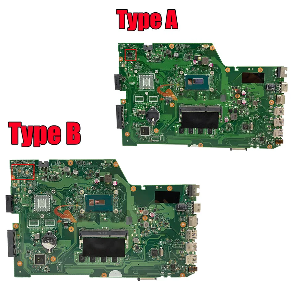 X751la Laptop Motherboard i3 i5 i7 4. 5. Generation CPU 4GB RAM für Asus x751la x751lab x751ld x751l x751 Notebook Mainboard Arbeit