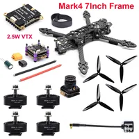 Mark4 7inch 295mm Carbon Fiber Frame F4 F405 Flight Control 60A ESC 2806.5 2807 1300KV Motor 5.8G 1.6W / 2.5W FPV VTX RC Set
