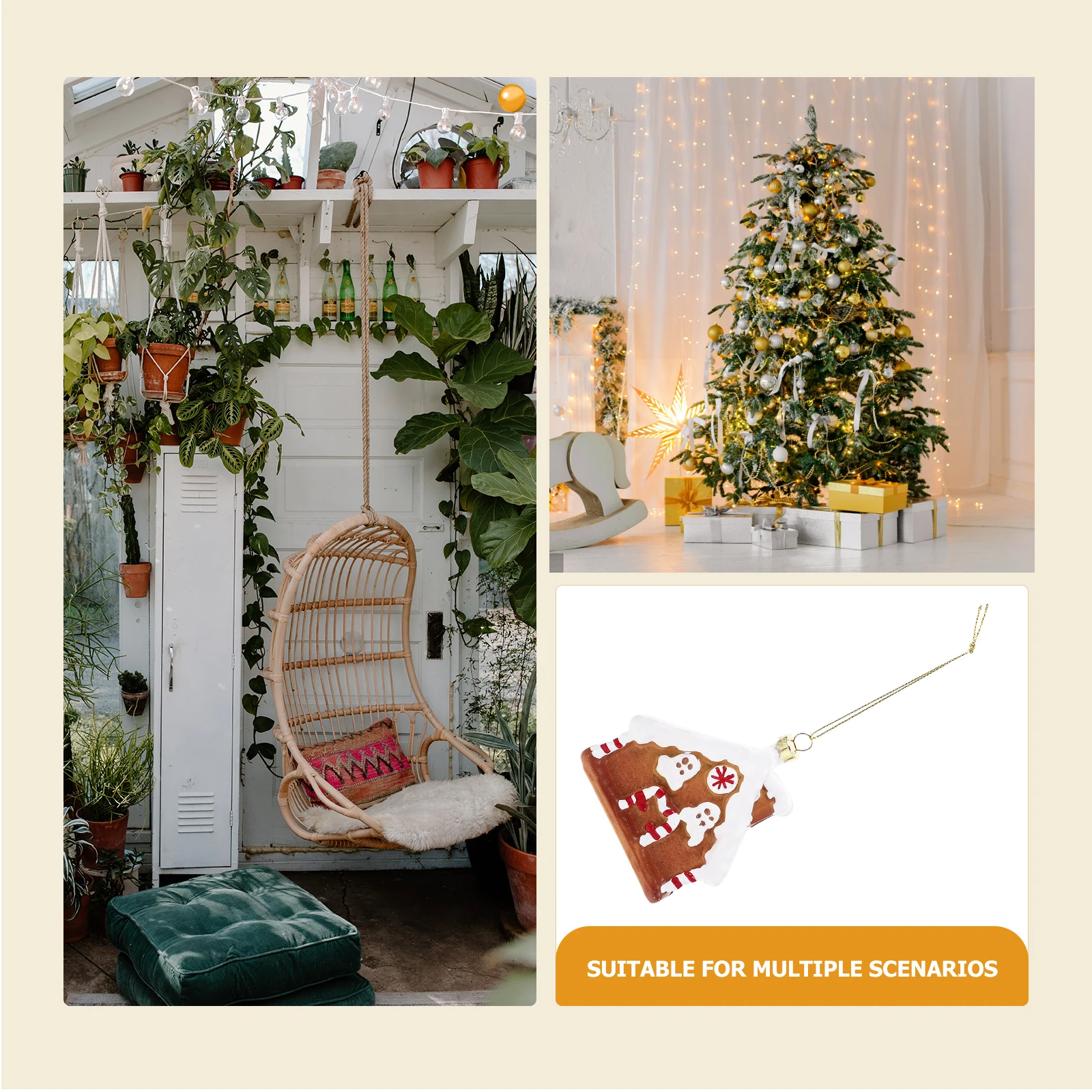 

Xmas Tree Hanging Decor Christmas Christmas Decor Party Supplies Reusable Festive Pendants DIY
