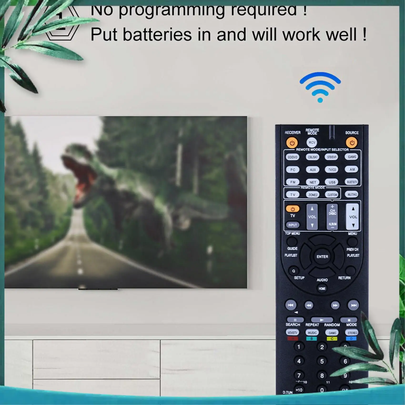 (NEW) RC-879M Remote Control For Onkyo TX-NR535 TX-SR333 HT-R393 HT-S3700 Power Emplifier AV Receiver Controller Remote
