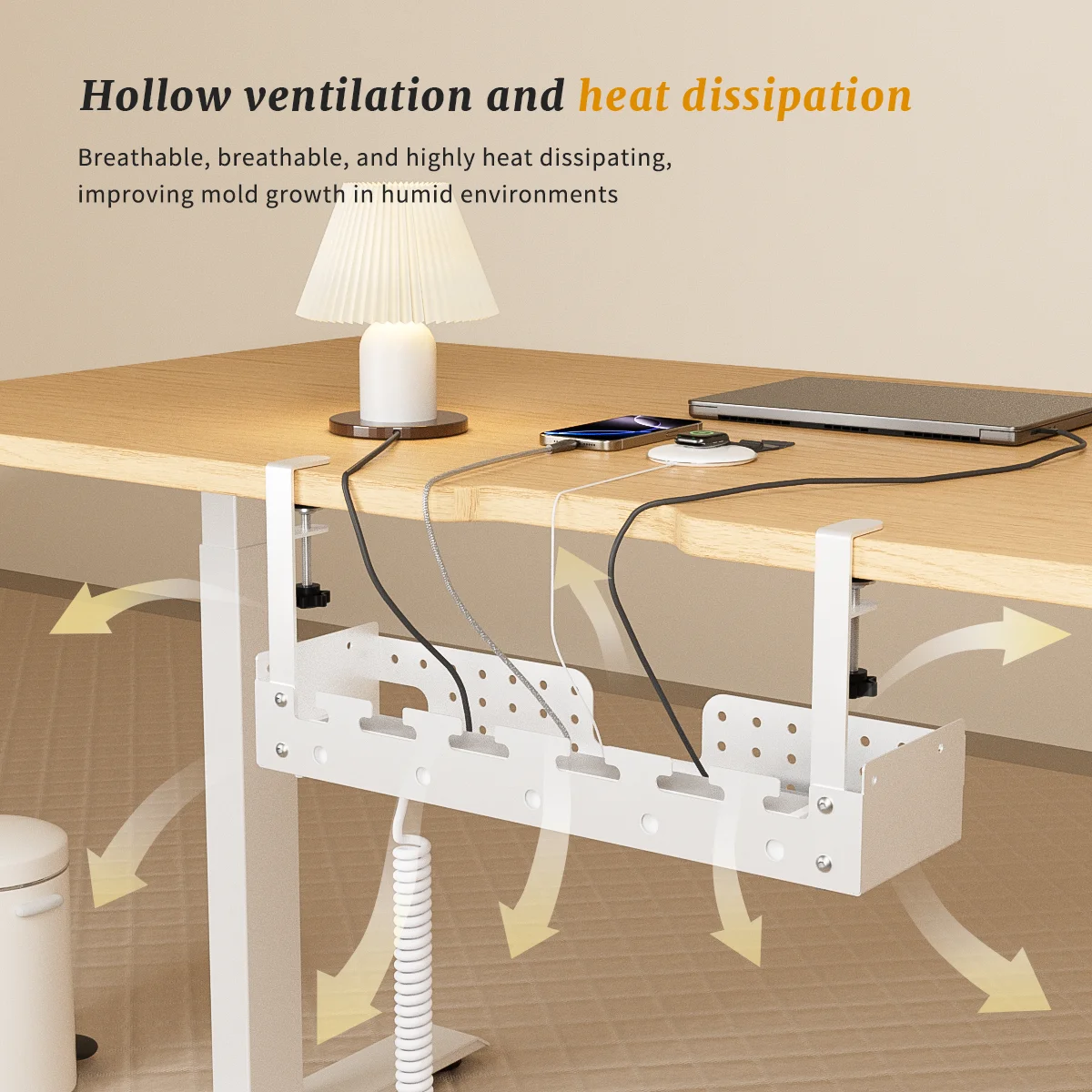 Geen boren nodig: kabelmanagem - Desk Cable Organizer recensie en prijs