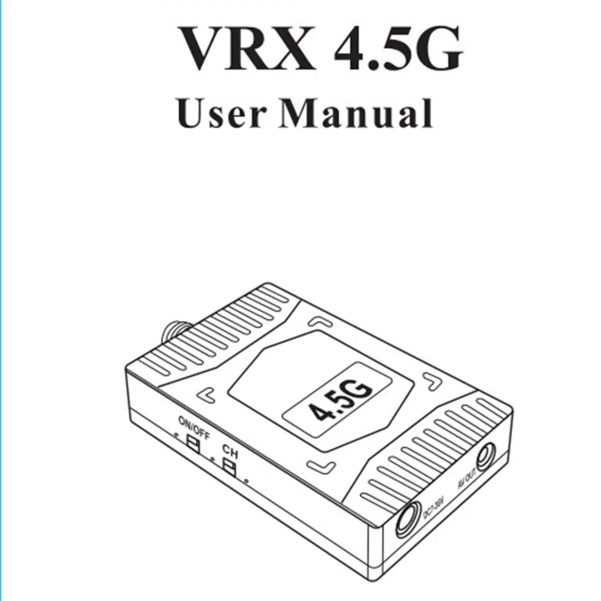 4.5G VRX FPV Video Receiver 8CH for FPV Long Range RC Drones