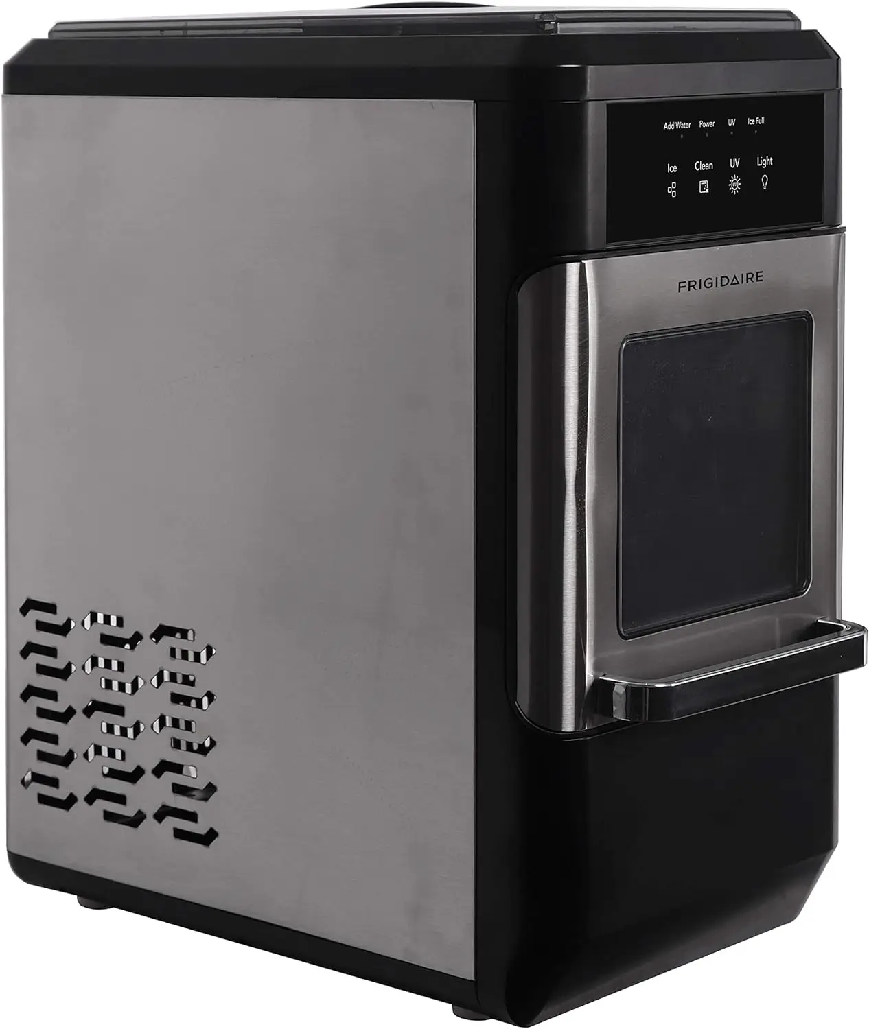 Frigidaire EFIC235-AMZ macchina per il ghiaccio masticabile croccante da appoggio, 44 libbre al giorno, funzione autopulente