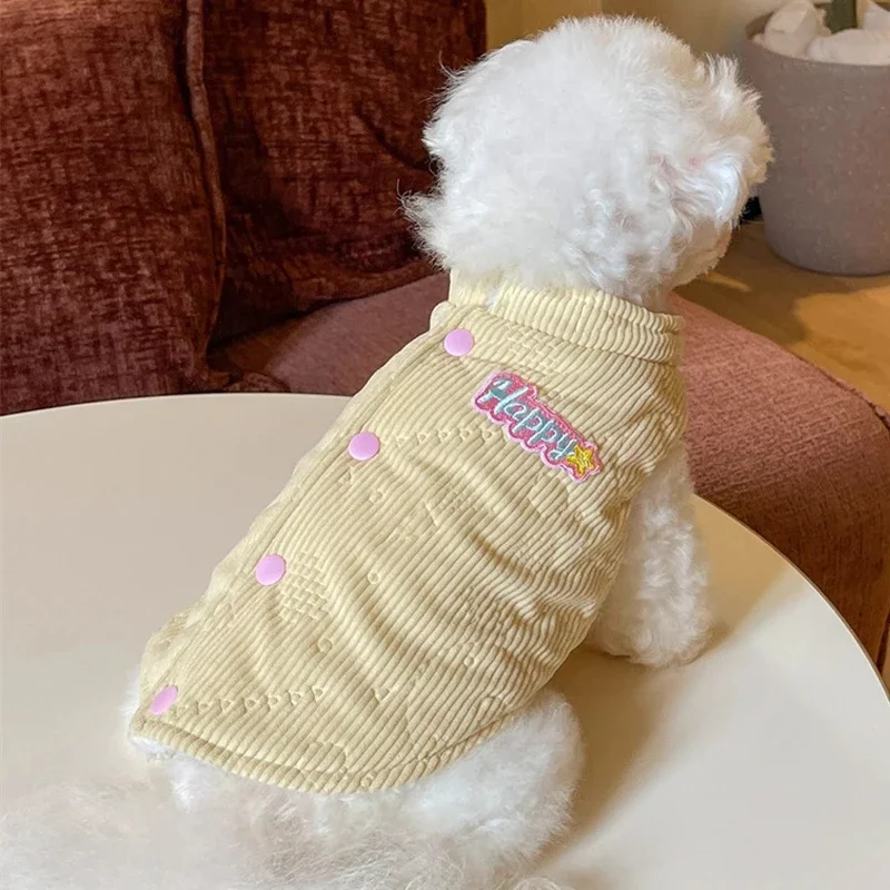 

Puppy Clothes Winter Small Dog Vest Coat Chihuahua Bichon Yorkshire Schnauzer Poodle Pomeranian Shih Tzu Dog Costume Clothing