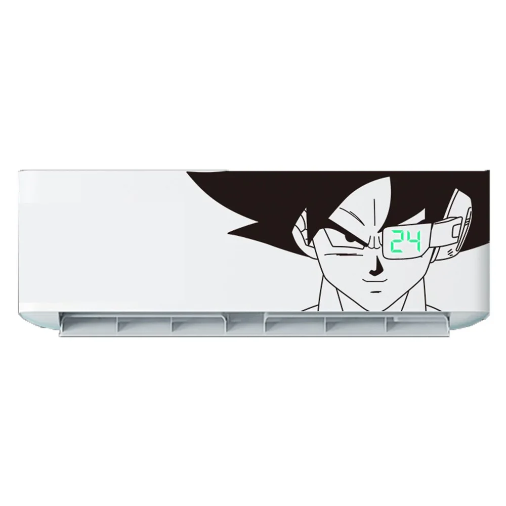 Dragon Ball Car Sticker Vegeta Cartoon Animation Air Conditioner Sticker Paper Decorative Black White Cool Waterproof Sticker