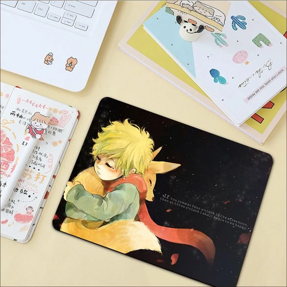 The Little Prince and The Fox Mousepad girl pad Keyboards Rubber Gaming mousepad Desk Size for large Edge Locking Keyboard Pad