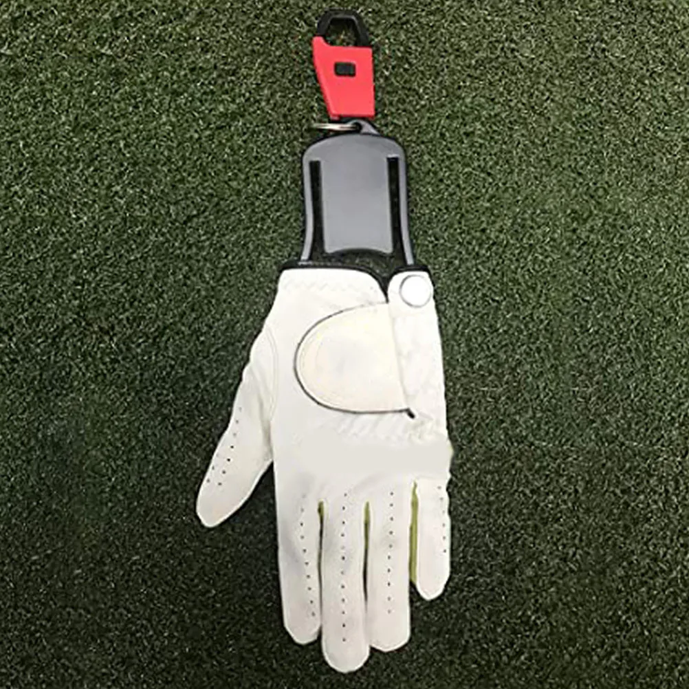 2 قطعة أصحاب قفازات الغولف قوي ABS البلاستيك رفوف جافة تخزين عملي على شكل يد لجميع القفازات الرياضية مع مشبك