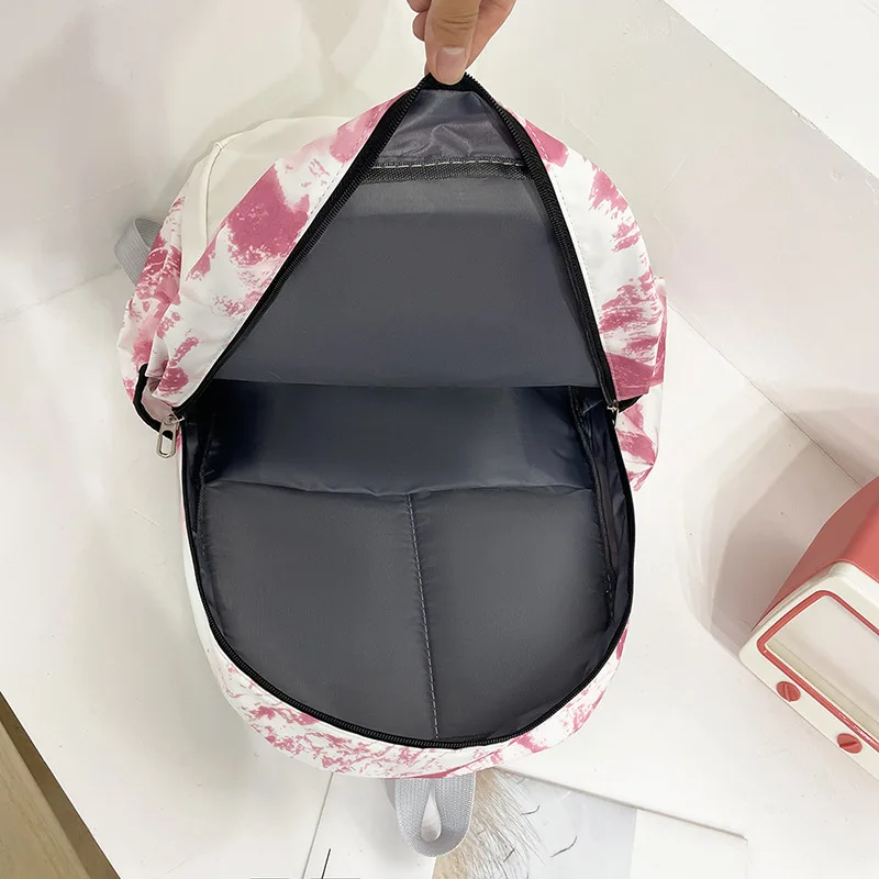 2023 estilo chinês tie-tingido mochila para adolescentes meninos meninas 3 peças conjunto estudante sacos de escola floresta série impresso mochilas