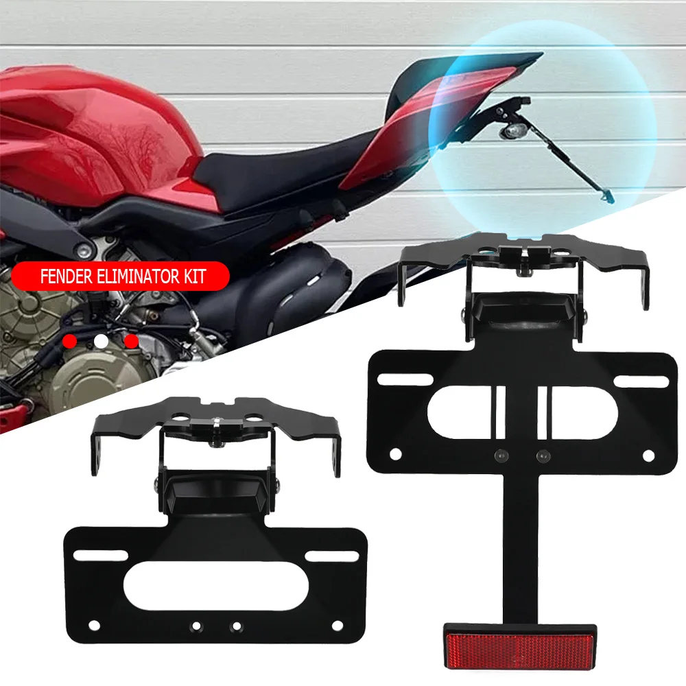 

CNC FOR Ducati Panigale V4 SP2 30° Anniversario 916 2024 2025 License Plate Holder Bracket Rear Tail Tidy Fender Eliminator Kit