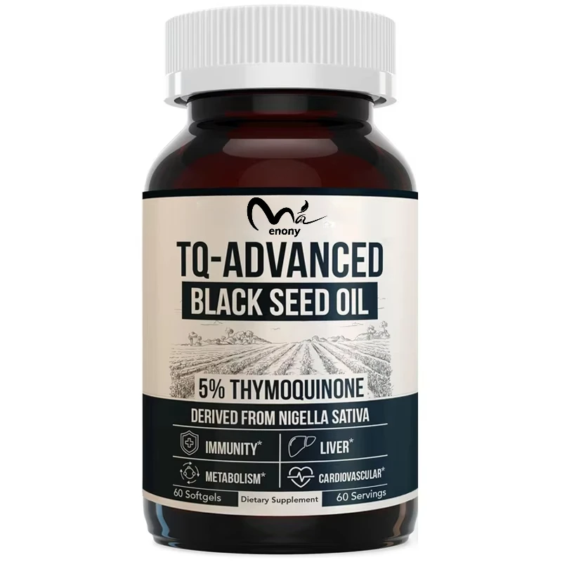 

Масляные капсулы с черным семенем | 5% Polyquinone TQ Advanced | Максимальная прочность - Содержит 500 мг масла - Концентрированное масло 15:1
