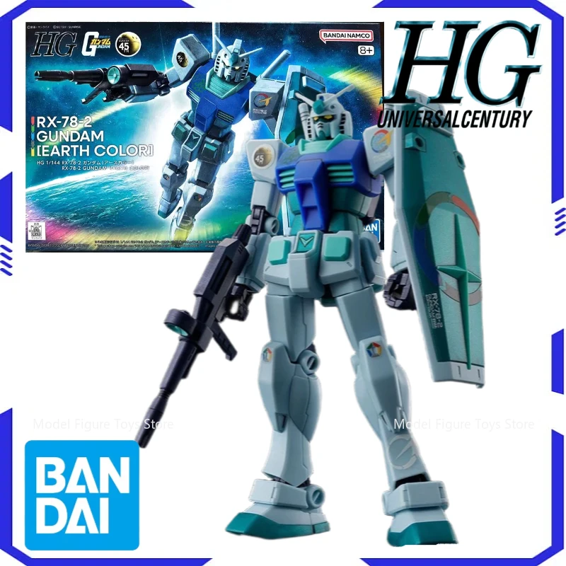 

Bandai Genuíno 1/144 HG-RX-78-2 Gundam Original model kit assembly model anime action character assembly model toy boy gift