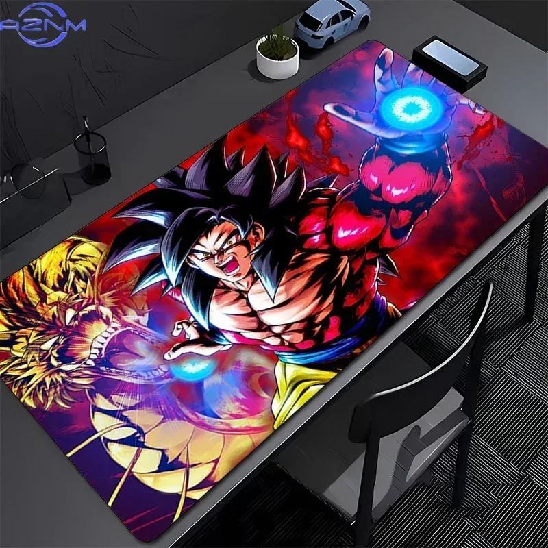 Anime Super Saiyan 4 Characters Vibrant Color Print Mouse Pad, Rubber Non-Slip Base, Smooth Surface for Gaming and Office Deskto