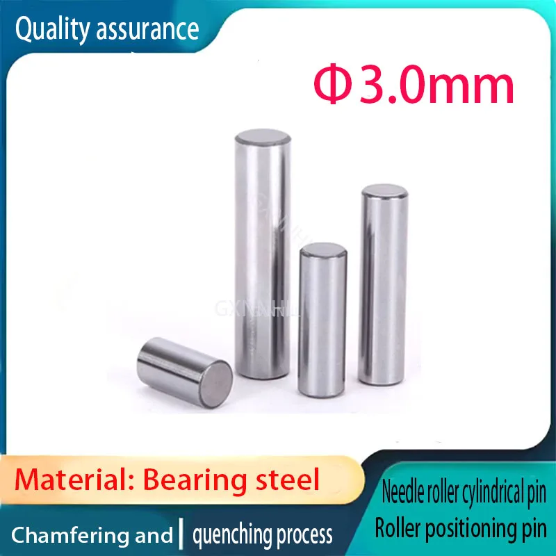 Cylindrical pin bearing steel positioning pin solid needle roller  diameter 3mmx3  4 5 6 7 8 10 16 18 20 30 40 50 60 70mm