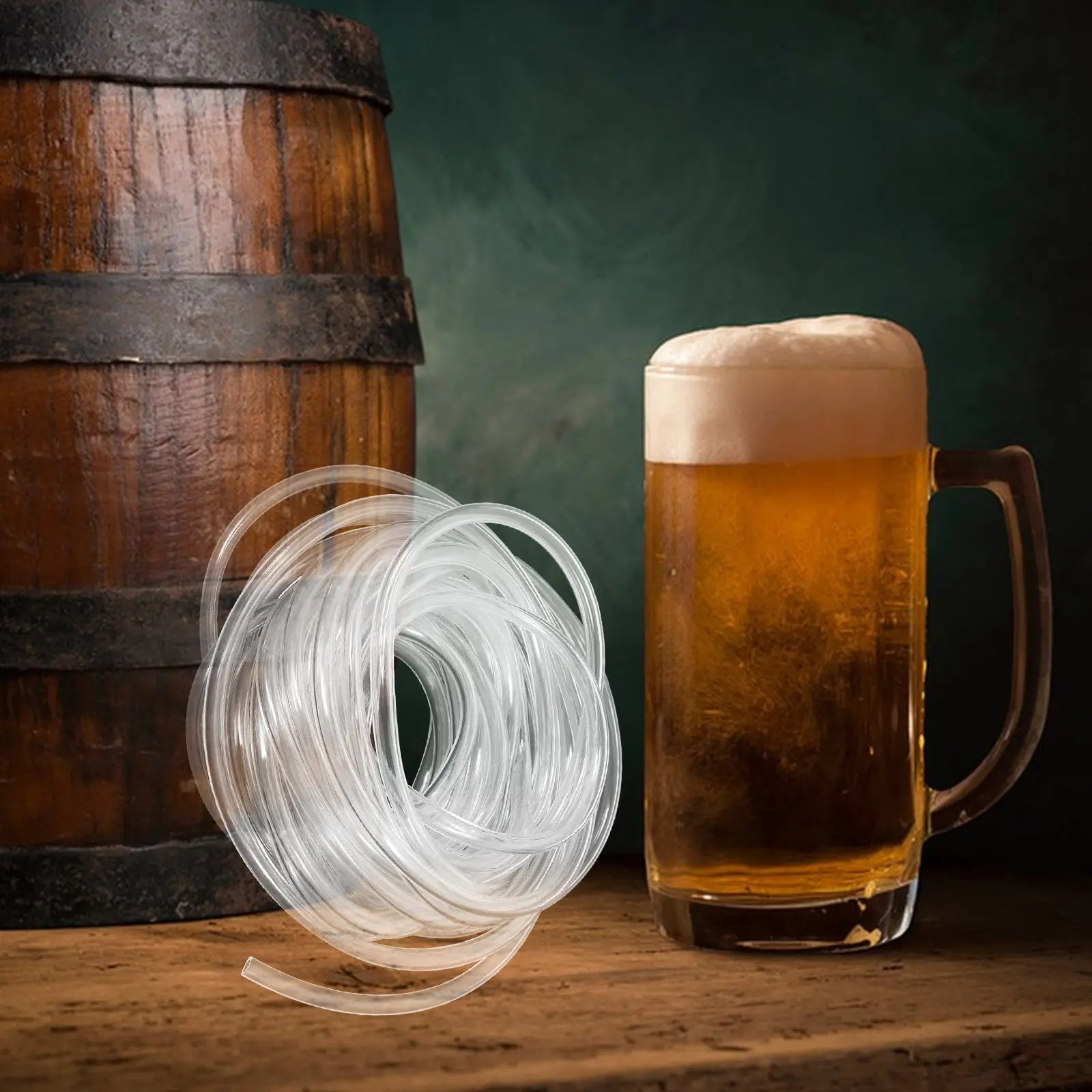 8 Meter High Strength Stable Brewing Hose Kit for Draft Beer Wine Brewing Gas Line Beer Dispensing Clear Tubing