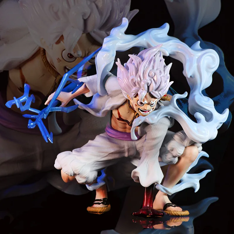 Hot One Piece Anime Figur Ruffy Gear 5 Sonnengott Nikka Blitz Szene PVC Action-figuren Modell Statue Sammlung Modell Spielzeug