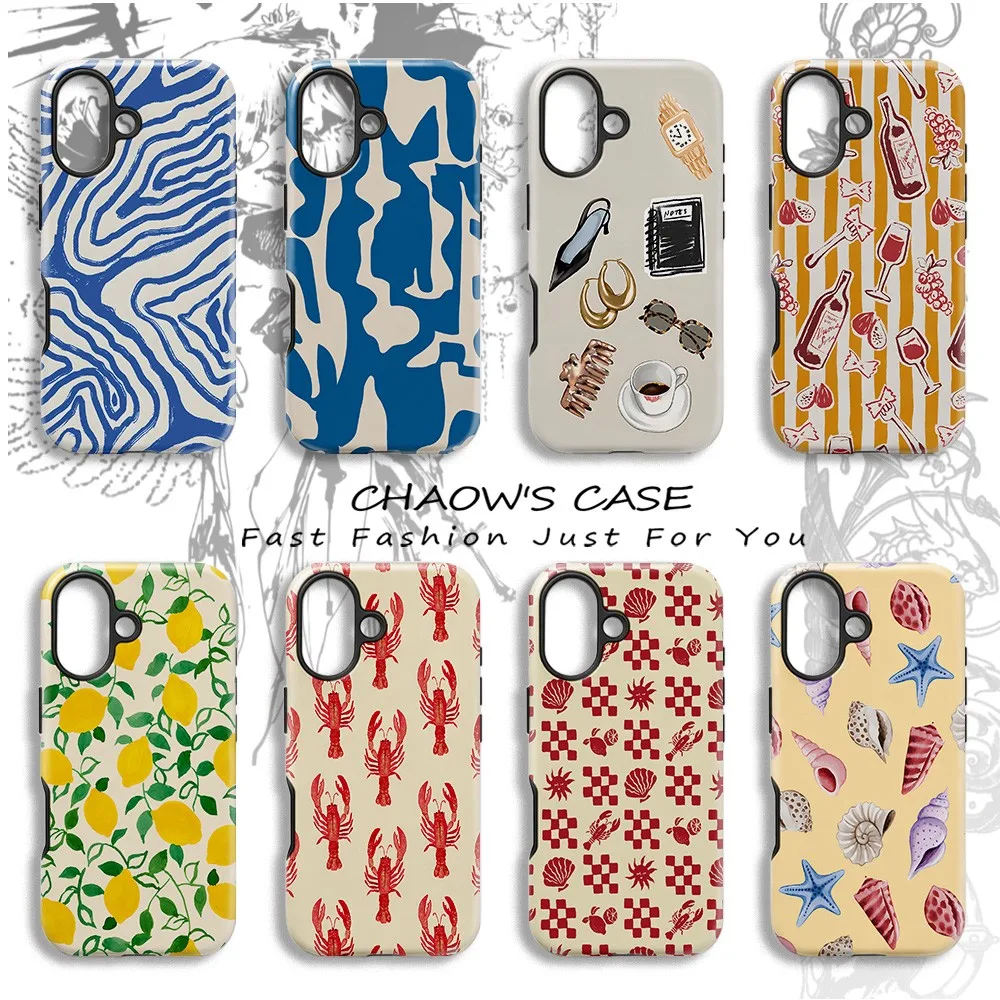 Shell Beach Phone Case for Samsung Galaxy S20 S23 S24 S25 S26 FE Plus Ultra Edge 4G 5G Luxury Double-layer Cover