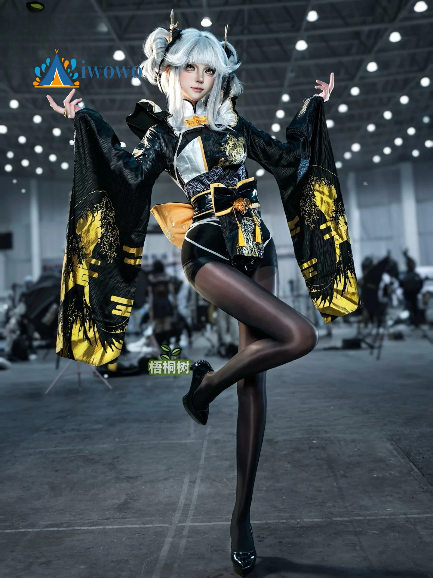 

Goddess of Victory Nikke Blanc White Rabbit Cheongsam Kimono Cosplay Costume Full Set Anime Game Girls Outfit