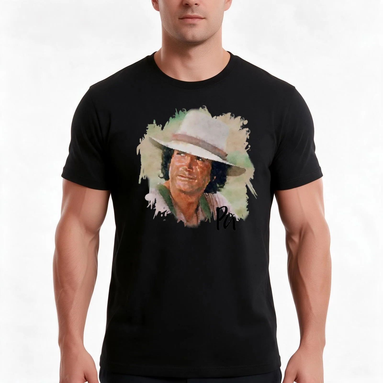 Pa Ingalls Little House on the Prairie T-Shirt Summer Casual Cotton Tee Oversized Streetwear Tops Vintage Graphic Print