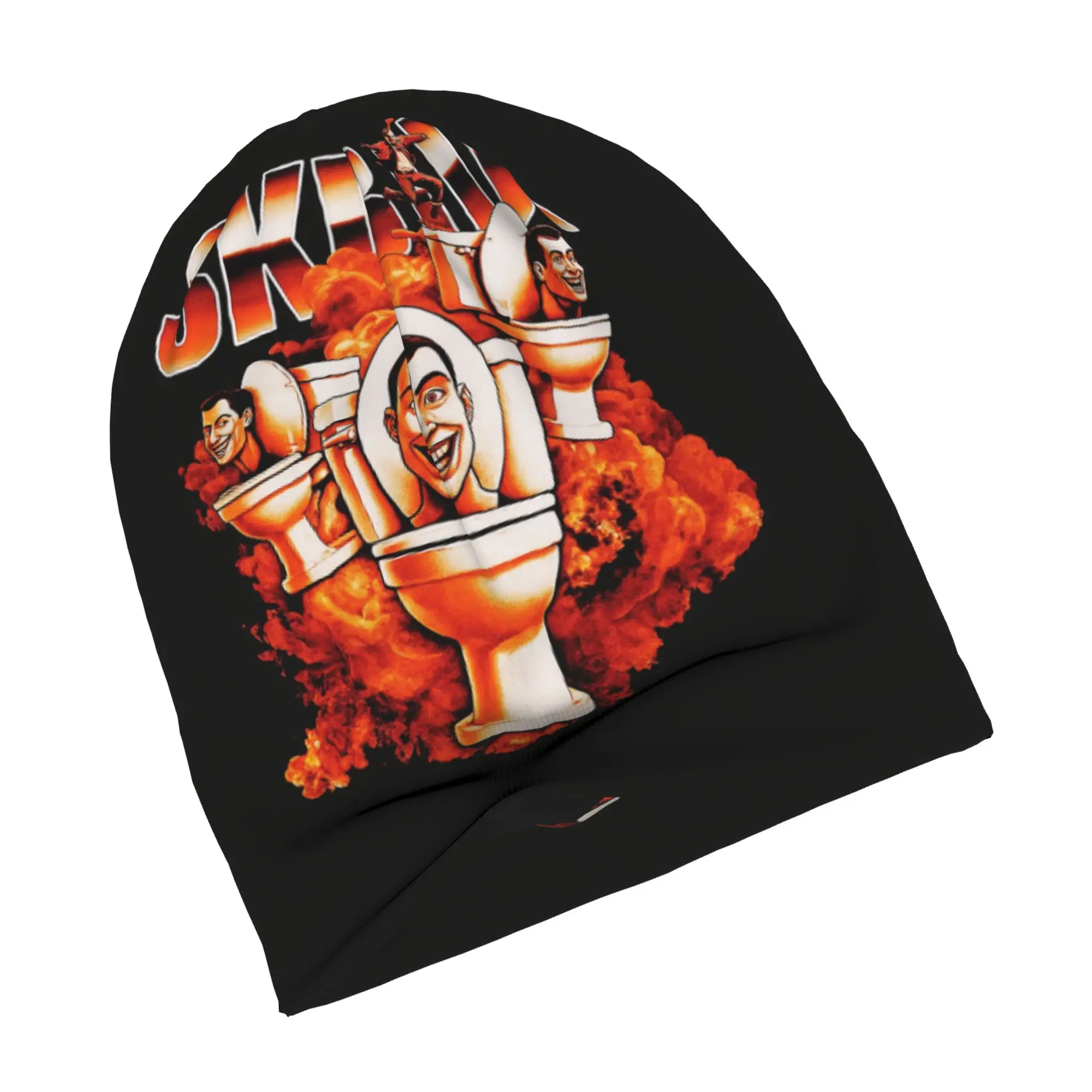 Titan Speakerman Skibidi Toilet  Skullies Beanies Caps For Men Women Unisex Trend Winter Warm Knitted Hat Adult  Bonnet Hats