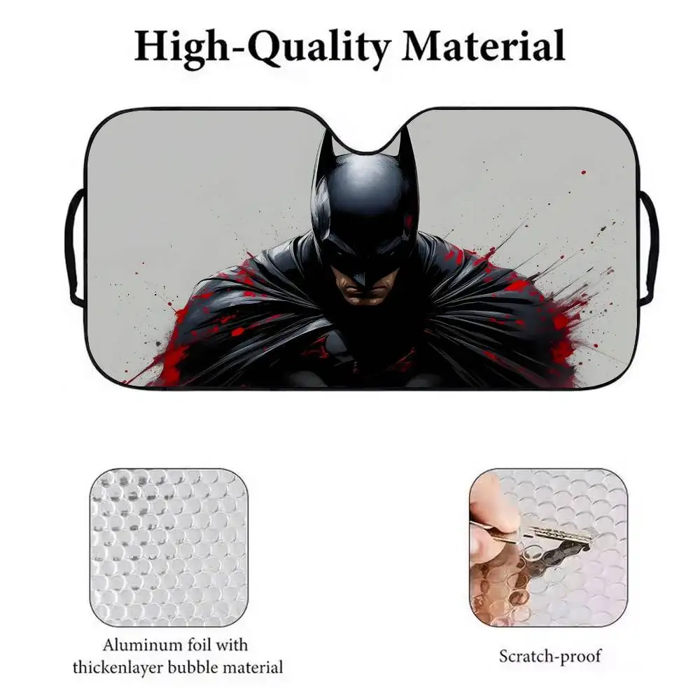 B-Batman 자동차 차양 파라솔 자동차 앞 유리 차양 자외선 차단 및 실내 쿨러
