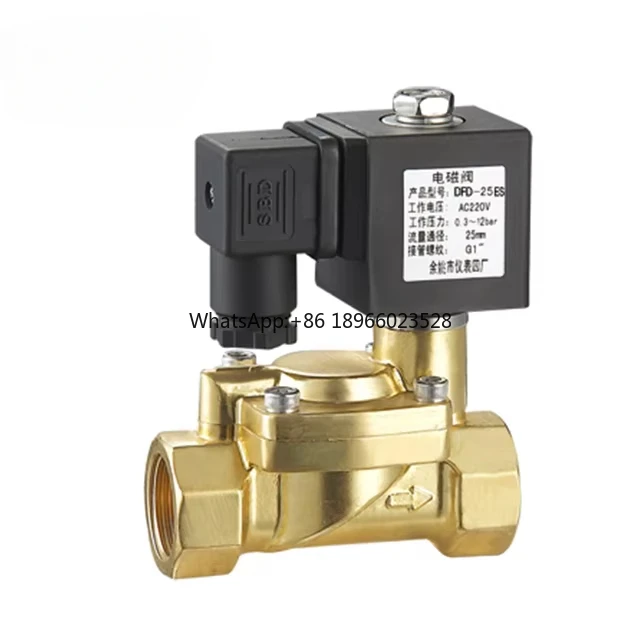 

DFD-25 Pilot Operated Brass Water Solenoid Valve, 0.03-1