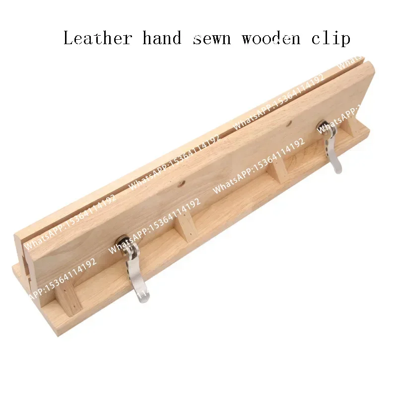 Wooden Leather Retaining Clip Hand-Stitched Sewing Horse Leathercraft Table Pony Clamp Leather Stitching Pony