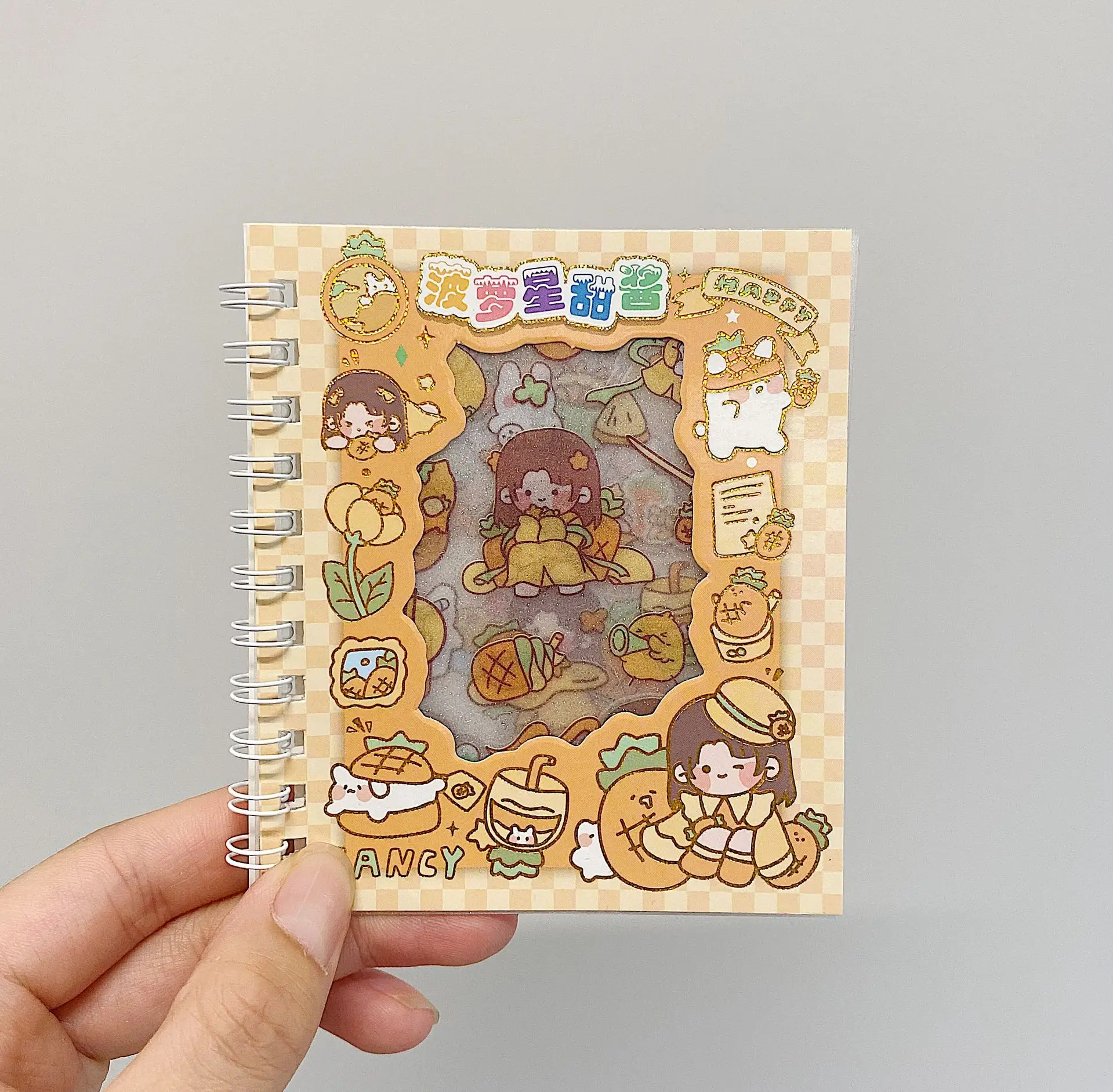 

Милые матовые наклейки-книги, водонепроницаемые прозрачные наклейки для справочников, сделай сам, Kawaii, мультяшные клещи, школьные принадлежности