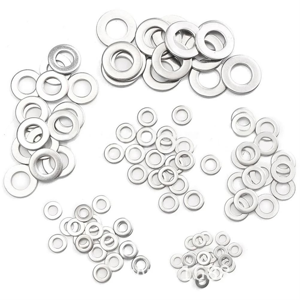 

450pcs 18 Sizes Heavy Duty Flat Washers Sealing Rings For Repair Aluminum Sealing Rings Washers Aluminum Flat