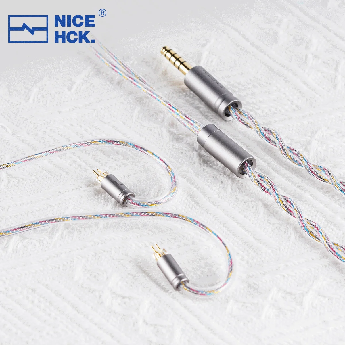 NICEHCK ColorXYZ Audio Wire Furukawa Copper Silver Alloy+Zinc Copper Alloy Conductor Cable 2Pin/QDC for Odyssey 2 Dawn-X Rockies