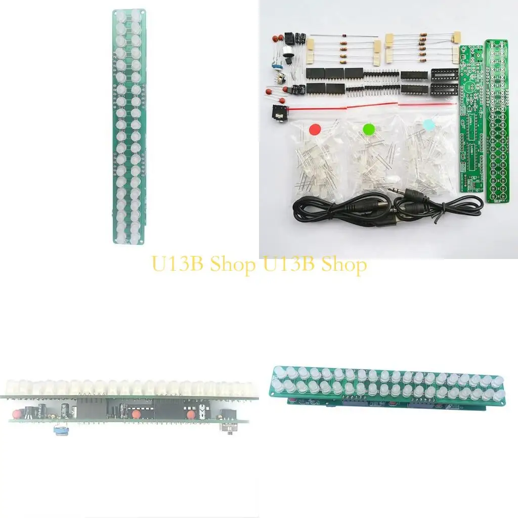 

U13B Индикатор аудиоспектра Светодиодный мигающий модуль дисплея DIY Ручная пайка