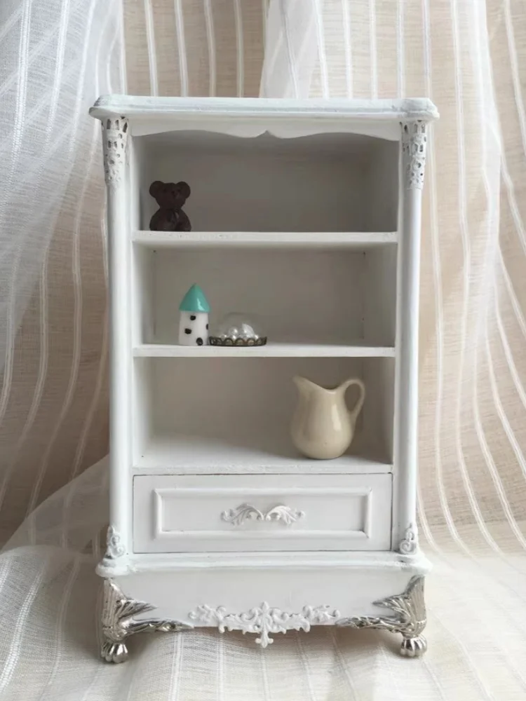 

1/6 1/8 Vintage European Style Display Cabinet Doll House Model Furniture Accessories Bjd Ob11 Gsc Blyth Soldier Lol Scene Props
