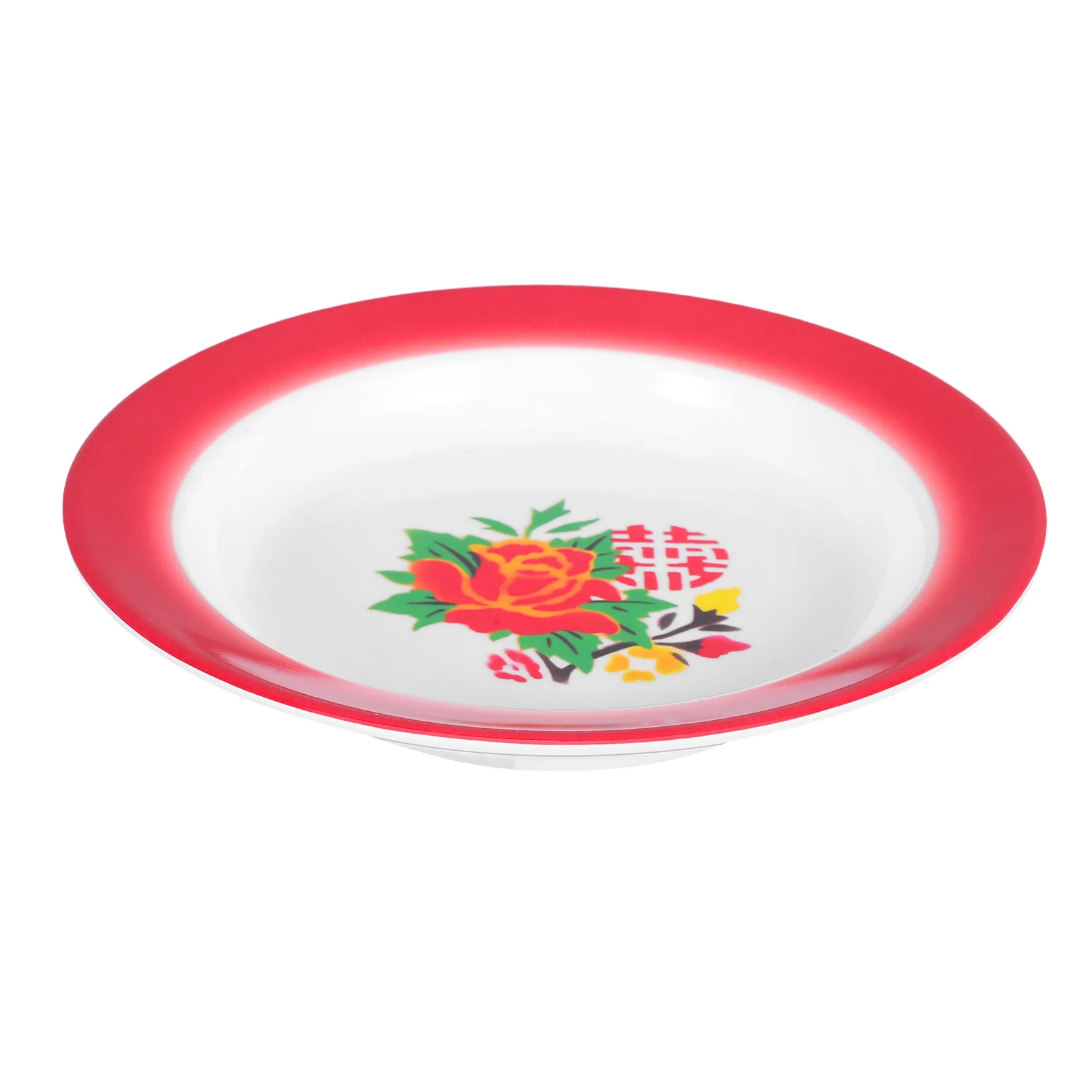 

Melamine Barbecue Tableware Round Decorative Tray Food Platter Heatresistant Stackable Outdoor Dinner Plates Kitchen Bar