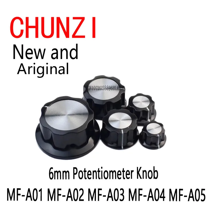 5Pcs Potentiometer Knob WH118/WX050 Rotary Switch Electronic 6mm MF-A01 MF-A02 MF-A03 MF-A04 MF-A05