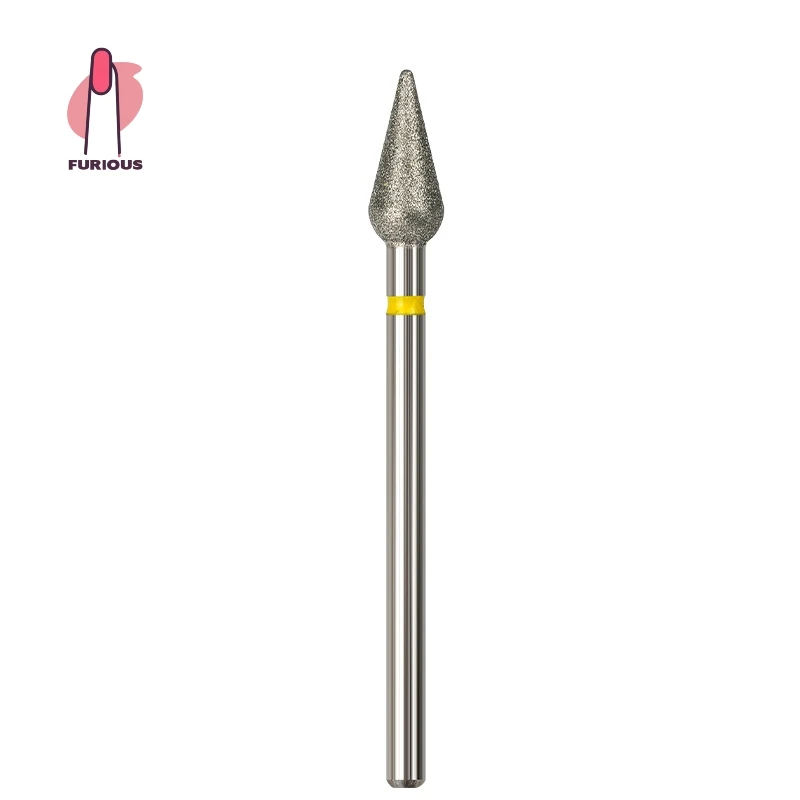 مثقاب أظافر تنظيف البشرة المدببة مقاس 3/32 بوصة منظف أظافر احترافي تحت الماس لأداة إعداد أظافر الجلد الميت للبشرة الميتة