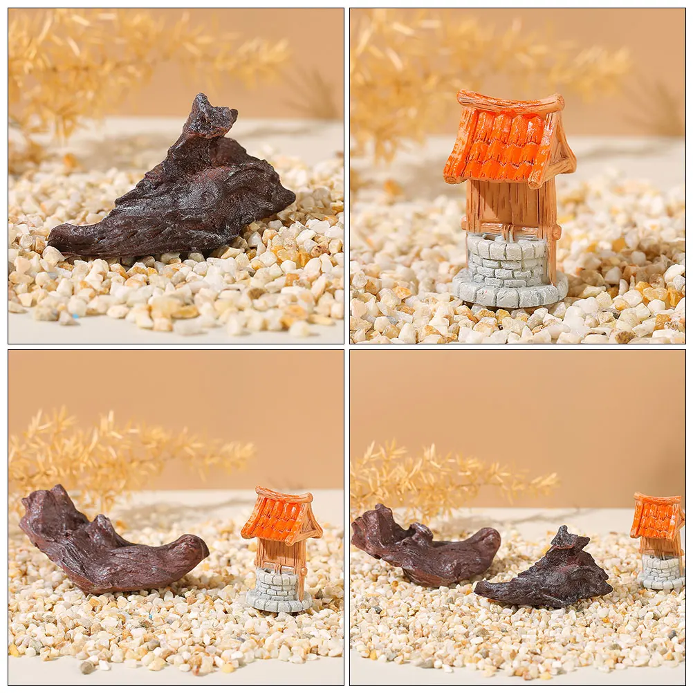 

3pcs Simulated Sunken Wood Ornaments Driftwood Decorations for Fish Tank Aquarium Landscape Branches Resin Crafts Home Office