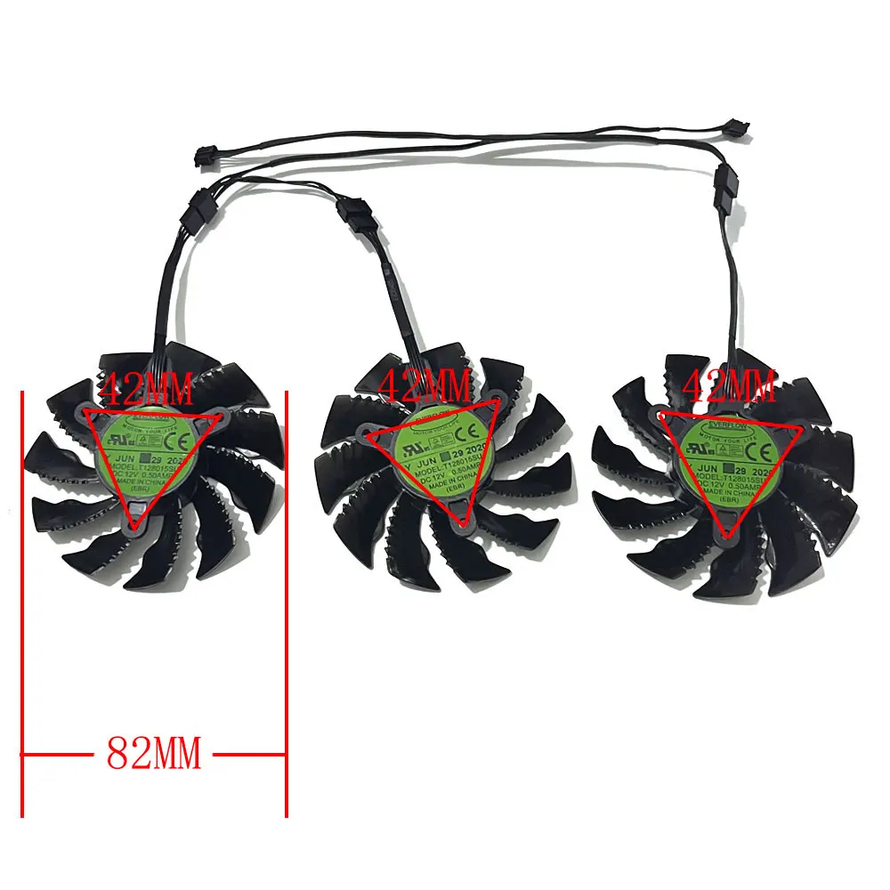 New Video card Cooling Fan,For Gigabyte RTX 3060 3060Ti，RTX 3070 3070Ti、Gigabyte RX 6800 6800XT、RX 6900 Graphics Card