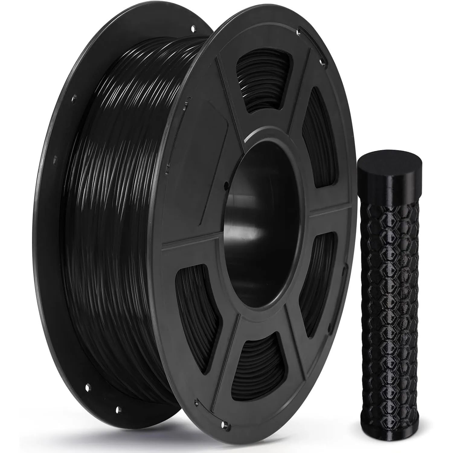

95A TPU Flexible Filament Soft 3D Printer Filament, 3D Printing Filament TPU Black 250g TPU Filament 1.75mm