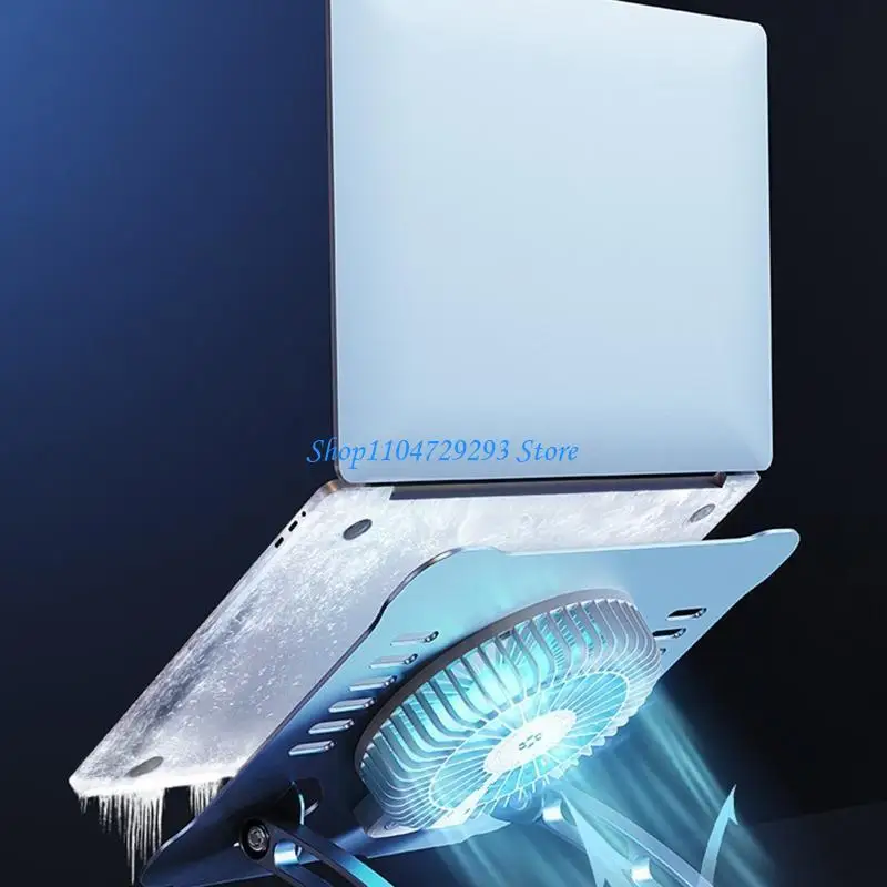 Notebook Cooler Stand Desktop Cooling Fan Laptop Radiator High Speed Fan Cooler Holder Support 10kg Lap Universal 