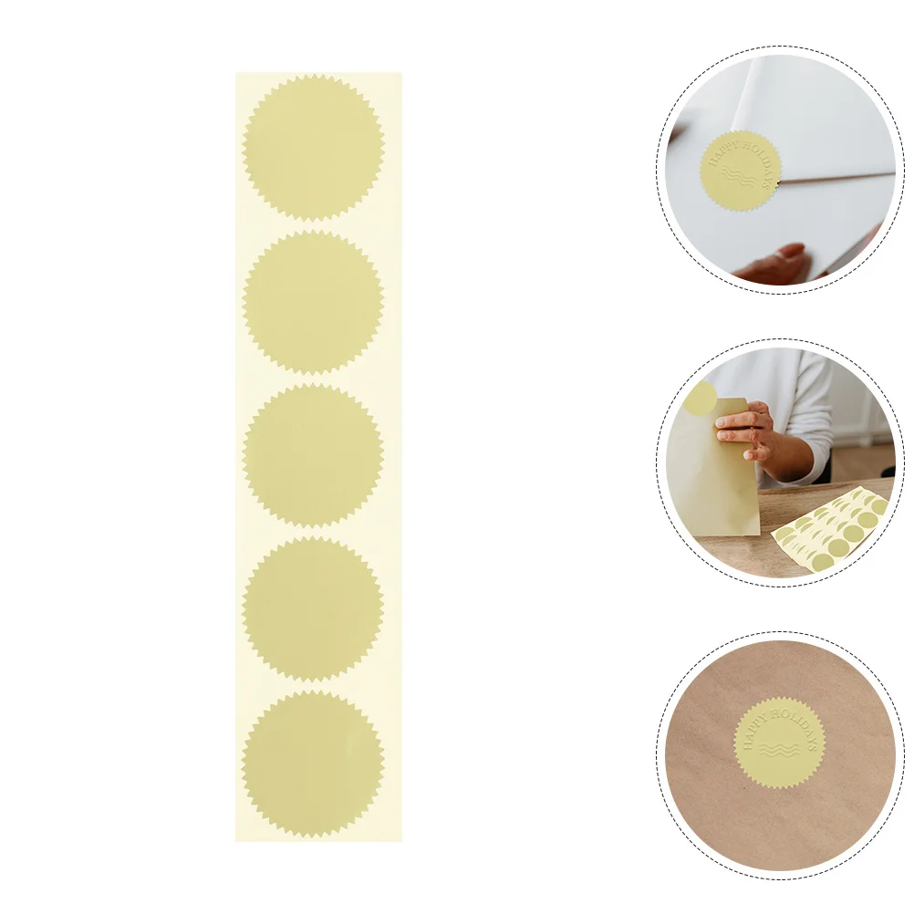 

200Pcs Self Adhesive Steel Seal Stickers Metallic Serrated Edge Tamper Proof Seals for Awards Certificates Graduation