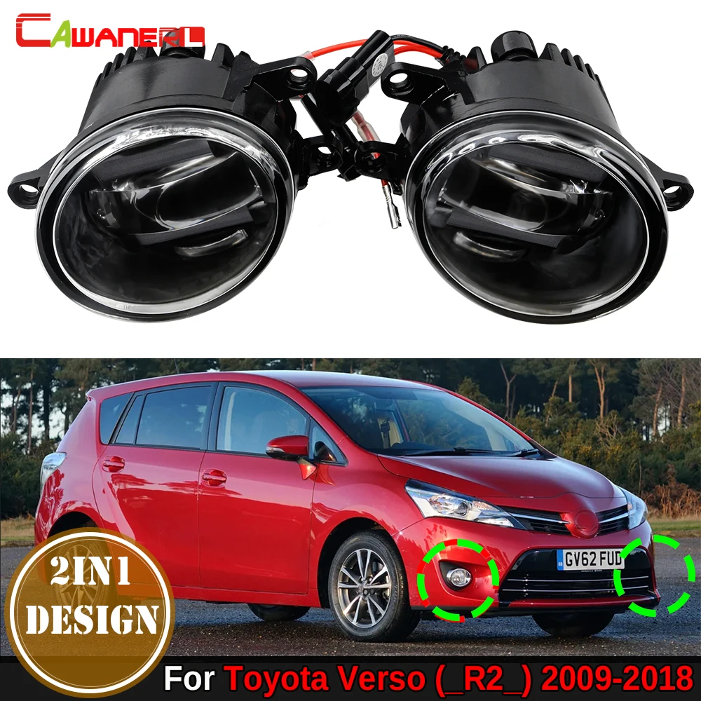 2 Pcs 36W Car H11 LED Fog Light Daytime Running Lamp DRL For Toyota Verso R2 2009 2010 2011 2012 2013 2014 2015 2016 2017 2018