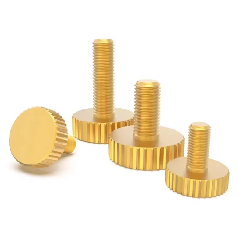 

Латунные накатные Винты M3 M4 M5 M6, 10 шт., плоская головка, ручная затяжка, болт шасси компьютера