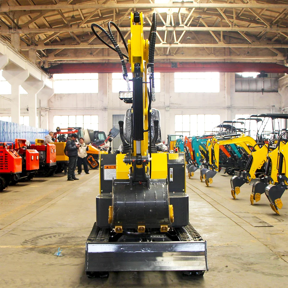 การปรับแต่งทางการเกษตร 1 ตัน Mini Excavator 1000Kg Micro Crawler Digger ไฮดรอลิกรถขุดขนาดเล็กสําหรับ Garden สําหรับขาย