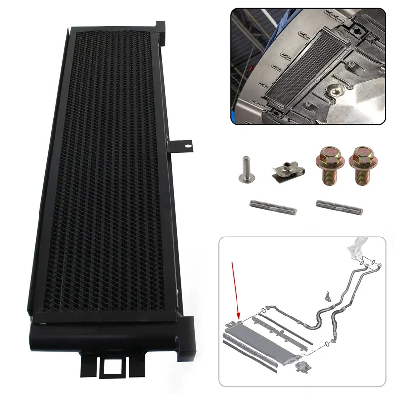 Bar & Plate Black Oil Cooler Kit With Rock Guard For BMW G8X M2 M3 M4 21‑24 S58 Engine Performance Aluminum Oil Cooling Upgrade