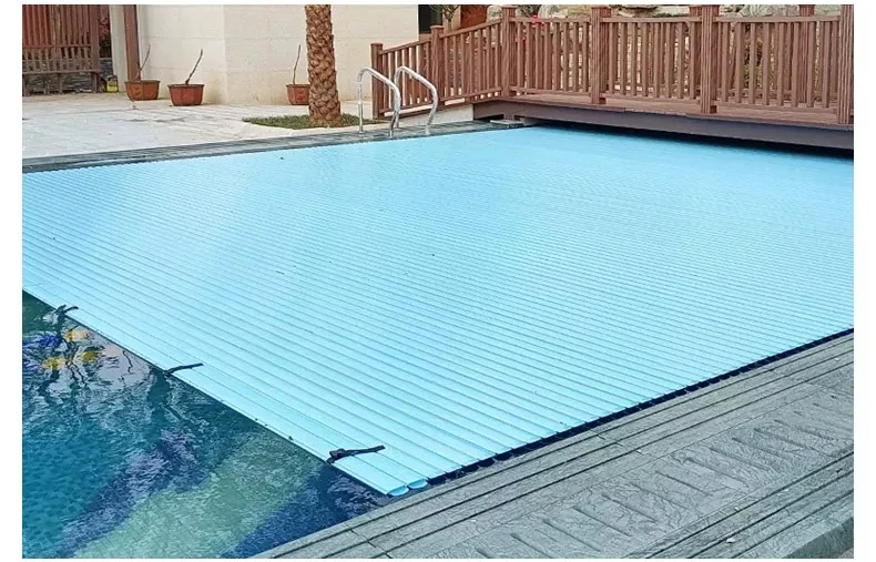 Household Commercial Electric Rolling Shutter Pool Cover, Outdoor Constant Temp Insulated Dustproof Safety Movable Lid