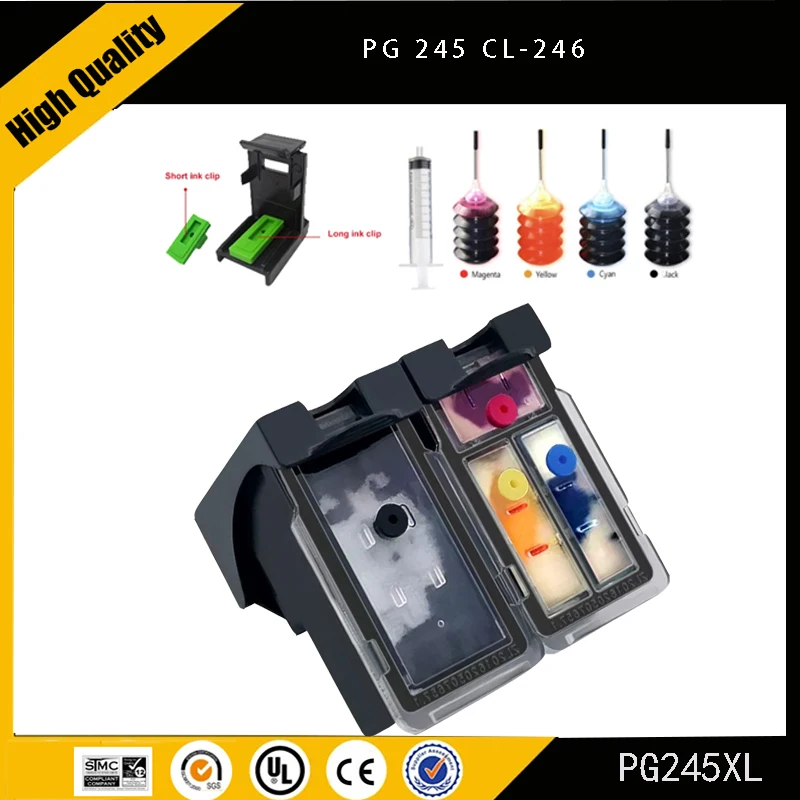 Imagem -01 - Cartucho de Tinta para Canon Pg245 Cl-246 Pixma Ts3120 Ip2820 Mg2420 Mg2520 Mg2522 Mg2525 Mg2920 Mg2922 Mg2924 Mg2920 Mg3020 cartucho de tinta para canon pg245 cl 246 pixma ts3120 ip2820 mg2420 mg2520 mg2522 mg2525 mg2920 mg2922 mg2924 mg2920 mg3020 01